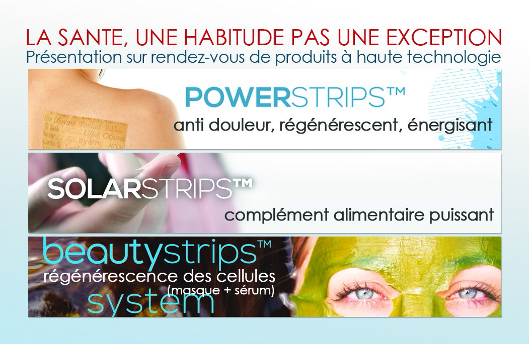 CARTE DE VISITE VERSO SANTE RADIEUSE POWERSTRIPS